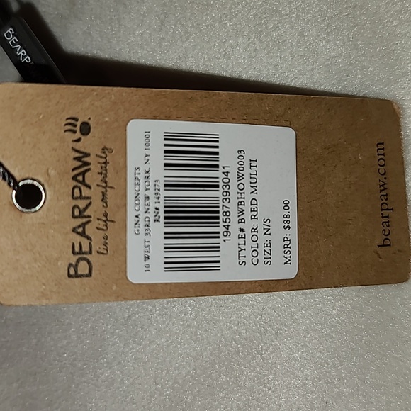 Bearpaw red multi pocket crescent hobo bag - Picture 9 of 9